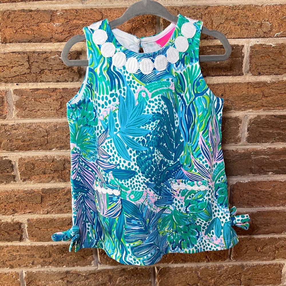 Lilly Pulitzer Baby Shift Dress "Holiday in the Sun" Toddler 18-24 m
